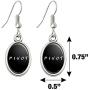 GRAPHICS & MORE Friends Pivot Novelty Dangling Drop Oval Charm Earrings