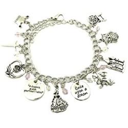Athena Brands Sleeping Beauty Charm Bracelet Quality Cosplay Jewelry Movie Book Series with Gift Box