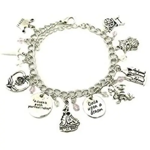Athena Brands Sleeping Beauty Charm Bracelet Quality Cosplay Jewelry Movie Book Series with Gift Box