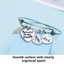 Memorial Gifts In Memory of Dad Mom Bangle Forever in My Heart Loss of Father Mother Bracelet Remembrance Gift