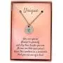Initial Letter Necklace, Unique & Gentle 0.5'' Round Laser Engraved Disc, Personalized Alphabet Letter Pendant. Adjustable Necklace. Special message for your loved ones. Great father daughter gift