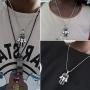 Hamsa Hand Necklace Mens 316L Stainless Steel Hand of Fatima Pendant 18k Gold/Black Gun Plated Path of Symbols Lucky Amulet Jewelry