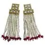 CROWN JEWEL Indian Bollywood Ethnic Gold Plated Pearl Kundan Fashion Jewelry Necklace Set for Women CROWN JEWEL Indian Bollywood Ethnic Gold Plated Pearl Kundan Fashion Jewelry Necklace Set for Women