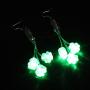 St. Patricks Day Light Up LED Shamrock Earrings