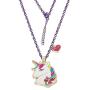 Jojo Siwa Unicorn with Heart Charm Pendant Necklace, 16''+3'', Multi, Medium (NH00674YL-16)