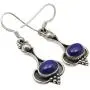 SilverStarJewel Lapis Lazuli Oxidized Earrings 1.7'' 3.9 Grams 925 Sterling Silver Bijoux SilverStarJewel Lapis Lazuli Oxidized Earrings 1.7'' 3.9 Grams 925 Sterling Silver Bijoux