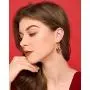 Fun Cardinal jewelry Red Bird Dangle Earrings Silver Plated Dangling Christmas Earrings Gifts Holiday Party Decorations with Message Card & Velvet Bag Fun Cardinal jewelry Red Bird Dangle Earrings Silver Plated Dangling Christmas Earrings Gifts Holiday Party Decorations with Message Card & Velvet Bag