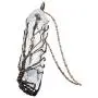 Nupuyai Natural Crystal Quartz Stone Pendant Necklace for Unisex, Titanium Coated Rock Crystal Pendant with Chain
