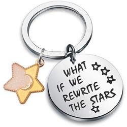 MAOFAED Movie Inspired Keychain What If We Rewrite The Stars Inspiration Gift Dream Gift