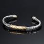 Subiceto Twisted Cable Bracelet Designer Inspired Jewelry Adjustable Antique Vintage Wire Cuff Bangle Mother Day Present