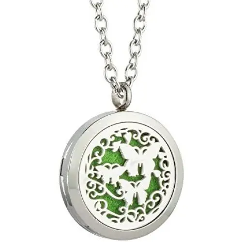 JAOYU Diffuser Necklace for Women Essential Oil Diffuser Aromatherapy Pendant Stainless Steel Necklaces Animal Jewelry Gifts JAOYU Diffuser Necklace for Women Essential Oil Diffuser Aromatherapy Pendant Stainless Steel Necklaces Animal Jewelry Gifts