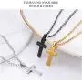 PROSTEEL Cross Necklace for Men Women, 316L Stainless Steel,Gold/Silver/Black/Rose Gold/Blue Tone, Hypoallergenic, Two Sizes, Come Gift Box PROSTEEL Cross Necklace for Men Women, 316L Stainless Steel,Gold/Silver/Black/Rose Gold/Blue Tone, Hypoallergenic, Two Sizes, Come Gift Box