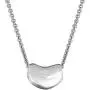 Ritastephens Sterling Silver Kidney Bean Pendant Charm Necklace (16, 18, 20 Inches)
