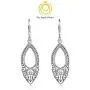 Big Apple Hoops - Lightweight 45mm Victorian Art Deco Filigree Leverback Dangle Pear Shaped Teardrop Earrings Made from Real Solid 925 Sterling Silver Oxidized Finish Big Apple Hoops - Lightweight 45mm Victorian Art Deco Filigree Leverback Dangle Pear Shaped Teardrop Earrings Made from Real Solid 925 Sterling Silver Oxidized Finish