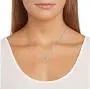 Rhodium Plated 925 Sterling Silver State Outline Pendant Necklace With 18'' Cable Chain Rhodium Plated 925 Sterling Silver State Outline Pendant Necklace With 18'' Cable Chain