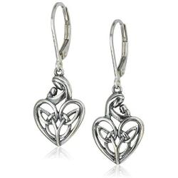 925 Sterling Silver Celtic Knot Trinity Knot, Butterfly, Turtle, Medallion, Cross and Mom Drop Earrings