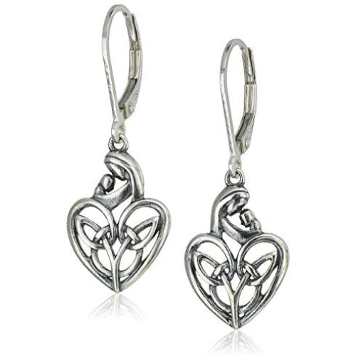 925 Sterling Silver Celtic Knot Trinity Knot, Butterfly, Turtle, Medallion, Cross and Mom Drop Earrings