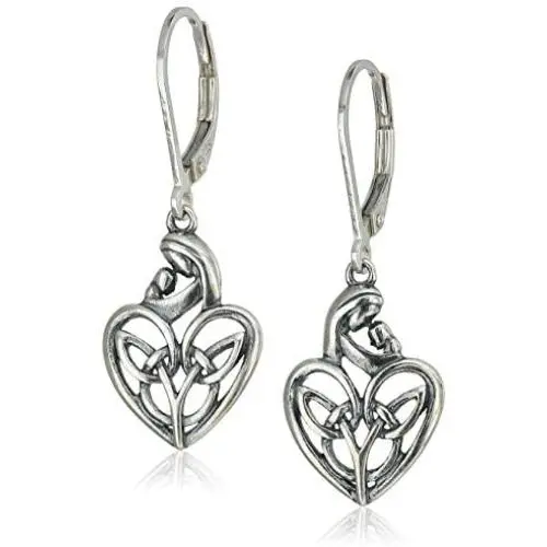 925 Sterling Silver Celtic Knot Trinity Knot, Butterfly, Turtle, Medallion, Cross and Mom Drop Earrings 925 Sterling Silver Celtic Knot Trinity Knot, Butterfly, Turtle, Medallion, Cross and Mom Drop Earrings