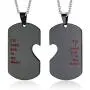 PJ Stainless Steel Ill Hold You in My Heart Puzzle Piece Heart Matching Couple Dog Tag Necklace PJ Stainless Steel Ill Hold You in My Heart Puzzle Piece Heart Matching Couple Dog Tag Necklace