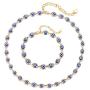 Evil Eye Choker Necklace and Bracelet Set for Women Blue Evil Eye Bracelets for Girls