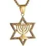 AsAlways Men Women Branch Candle Holder Pendant Israel Judaica Gift Religious Jewelry Jewish Megan Star of David Pendant Necklace 18K Gold Hexagon Star Necklace AsAlways Men Women Branch Candle Holder Pendant Israel Judaica Gift Religious Jewelry Jewish Megan Star of David Pendant Necklace 18K Gold Hexagon Star Necklace