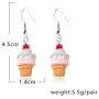 Ice cream Drop Earrings Candy Color New Womens Fashion Earrings Sweet Girls Ladies Unique Long Dangle Earrings for Daily