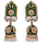 IndoTribe Meenakari Earrings For Women And Girls Bollywood Ethnic Traditional Jhumka Earrings For Women Traditional Jhumkas Indian Jewelry Dangle Earrings