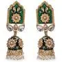 IndoTribe Meenakari Earrings For Women And Girls Bollywood Ethnic Traditional Jhumka Earrings For Women Traditional Jhumkas Indian Jewelry Dangle Earrings IndoTribe Meenakari Earrings For Women And Girls Bollywood Ethnic Traditional Jhumka Earrings For Women Traditional Jhumkas Indian Jewelry Dangle Earrings