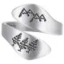 LOVECOM 925 Sterling Silver Mountain & Cedar Open Rings for Women Men Couple Wedding Bands Vintage Nature Tree and Mountain Plants Hugging Wrape Rings Girls Silver Jewelry Gifts
