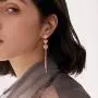 Jertom 14K Gold Plated Stud Earrings, Drop Dangle Long Earrings, Fashion Jewelry for Women Girls