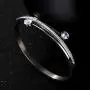 YCSLYW Love Friendship Bracelet Bracelet, with Cubic Zirconia Stainless Steel HingeJewelry, Crystal Oval Bracelet, is The Best Choice for Birthday Gifts and Valentines Day Gifts