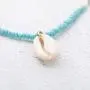 Jovono Bohemian Necklace with Turquoise Beads and Shell Pendant for Birthday Friendship Jewelry Mothers Day Gift (Gold) Jovono Bohemian Necklace with Turquoise Beads and Shell Pendant for Birthday Friendship Jewelry Mothers Day Gift (Gold)