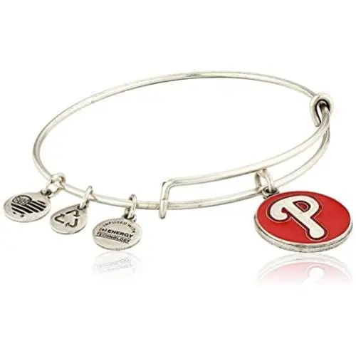 Alex and Ani Philadelphia Phillies Cap Logo Red Expandable Bangle Bracelet Alex and Ani Philadelphia Phillies Cap Logo Red Expandable Bangle Bracelet