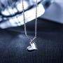 CHICLOVE Mother Daughter Jewelry Sets for Two, Cutout Heart Necklaces, 2 Sterling Silver Necklaces