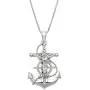 Honolulu Jewelry Company Sterling Silver Crucified Jesus on an Anchor Necklace Pendant with 18'' Box Chain Honolulu Jewelry Company Sterling Silver Crucified Jesus on an Anchor Necklace Pendant with 18'' Box Chain