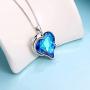 IEFRICH Gifts for Women Girls, Cubic Zirconia Crystal Love Heart Pendant Necklace Gifts for Women Girls Birthday Mothers Day Valentines
