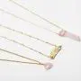 Injoy Jewelry Synthetic Rose Quartz Multilayer Chain Necklace Gemstone Leaf Pendant Necklace for Women Girls Injoy Jewelry Synthetic Rose Quartz Multilayer Chain Necklace Gemstone Leaf Pendant Necklace for Women Girls