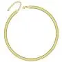 Flat Snake Chain Herringbone Necklace - 14K Gold/Silver Plated 4MM/6MM Flat Snake Chain Herringbone Choker Necklace Adjustable Snake Chain Necklace for Women Simple Dainty Jewelry 14”/16”/18”