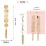 Geometric Metal Motif Linear with Chain Tassel Long Drop Polished Earrings