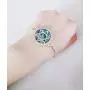 MANZHEN Jewish Charm Star of David Abalone Shell Wire Openable Crystal Bangle Bracelet MANZHEN Jewish Charm Star of David Abalone Shell Wire Openable Crystal Bangle Bracelet