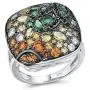 Santuzza Cushion Ring 925 Sterling Silver Green Spinel White Nano Cubic Zirconia Rings Jewelry For Women Santuzza Cushion Ring 925 Sterling Silver Green Spinel White Nano Cubic Zirconia Rings Jewelry For Women