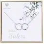 Soul Sisters Necklace, Graduation Gifts for Sister - Sterling Silver Two-Circle Pendant Necklace Engraved''Soul Sister'' Soul Sisters Necklace, Graduation Gifts for Sister - Sterling Silver Two-Circle Pendant Necklace Engraved''Soul Sister''