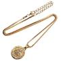 AILUOR St Christopher Medal Patron Saint of Travelers Catholic Protection Pendant Necklace, Gold Silver Tone Devotional Pendant with Prayer Card Jewelry Unisex