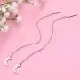 fishhook Threader Tassel Earrings Stainless Steel Silver Tone Geometric Shape Drop Dangle Long Charm Earrings for Women Girls fishhook Threader Tassel Earrings Stainless Steel Silver Tone Geometric Shape Drop Dangle Long Charm Earrings for Women Girls