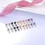 Besteel 10 Pairs Stainless Steel CZ Stud Earrings for Women Men Tragus Round Cubic Zirconia Flat Back Screw Back 20G Ear Piercing Set 3MM-7MM