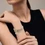 3PCS Gold/Silver/Rose Gold Corn Chain Bracelet Crystal Multilayer Charms stretch bracelet For Women Girls