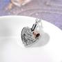 Your Wings were Ready, But My Heart was Not with Angel Wing Charm Keepsake Memorial Birthstones Urn Necklace Gift