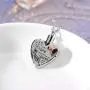 Your Wings were Ready, But My Heart was Not with Angel Wing Charm Keepsake Memorial Birthstones Urn Necklace Gift