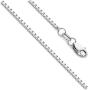 Gold Womens/Mens Box Chain 1mm, 20x More Real 18K,White Gold Diamond Cut Fashion Jewelry Necklaces Laid Over Semi Precious Bronze, Classic, 16-30 Inches USA Made!