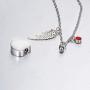 Glimkis The love between an Uncle and Niece is forever Cremation Memorial Ashes Pendant urn necklace Cremation Jewelry